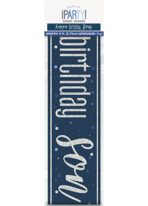 Happy Birthday Son Foil Banner