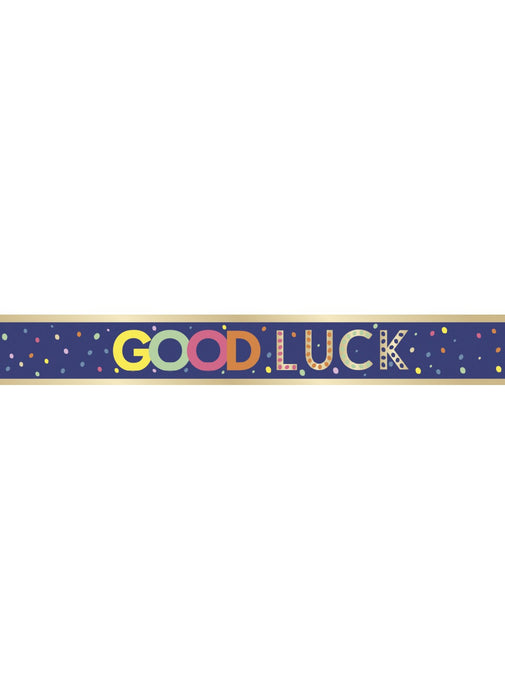 Good Luck Foil Banner