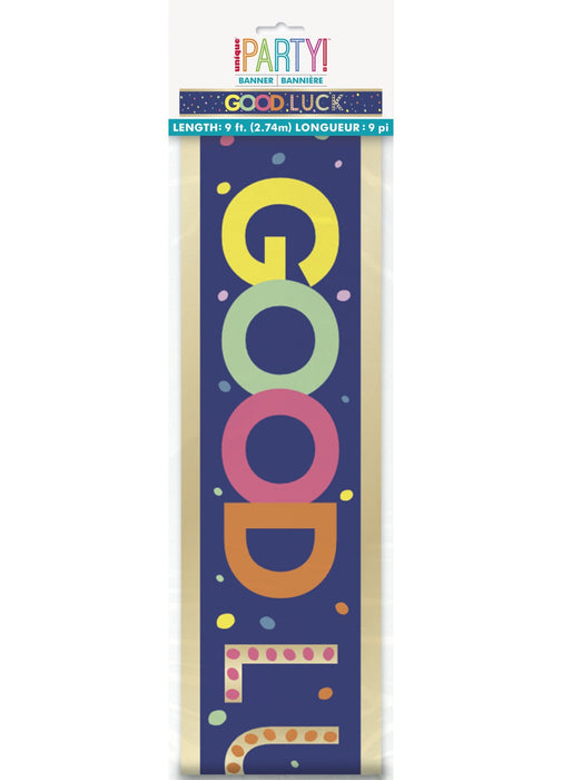 Good Luck Foil Banner