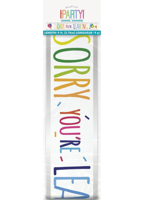Sorry You're Leaving Foil Banner