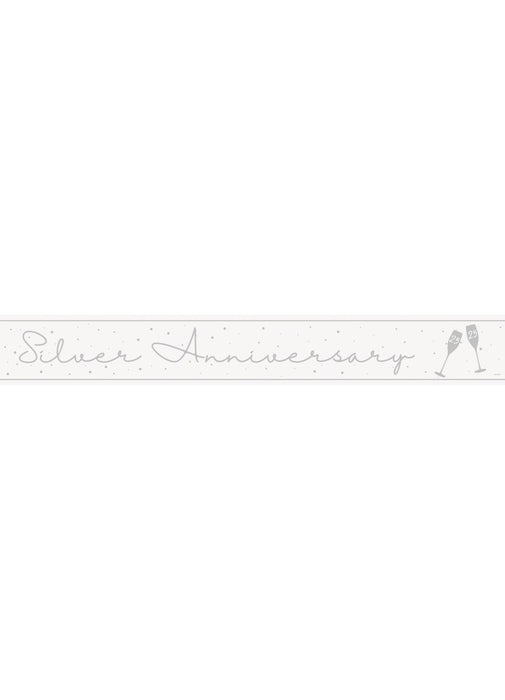 Silver Anniversary Foil Banner
