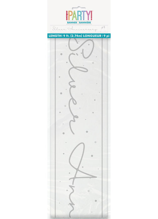 Silver Anniversary Foil Banner