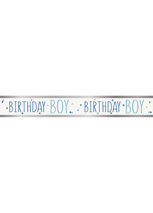 Birthday Boy Foil Banner