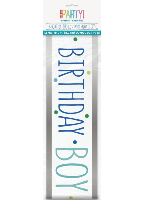 Birthday Boy Foil Banner