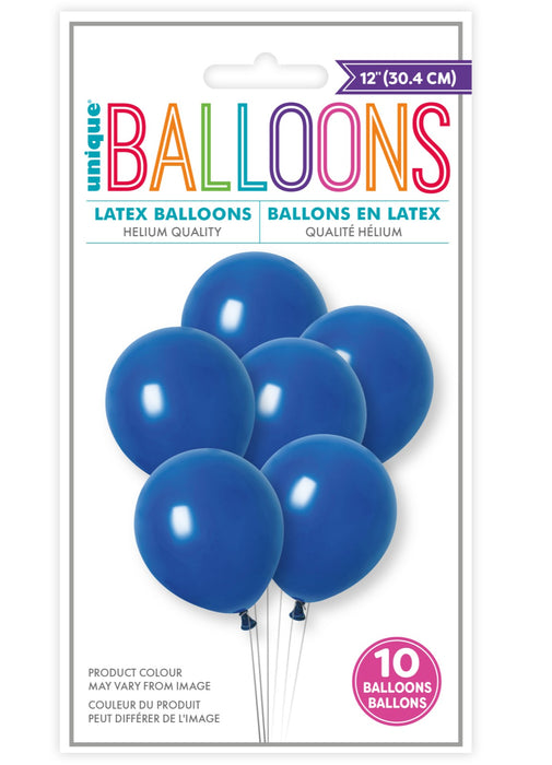 Royal Blue Latex Balloons 10pk