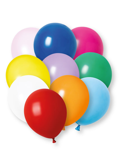 Assorted Colours Latex Balloons 10pk