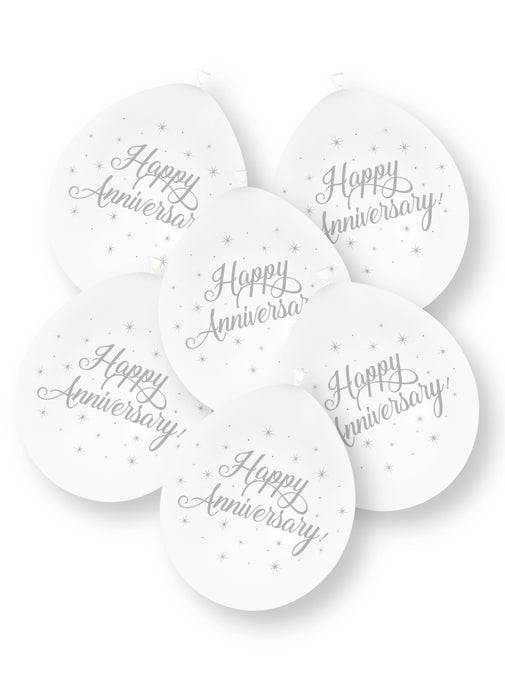 Happy Anniversary Latex Balloons 10pk
