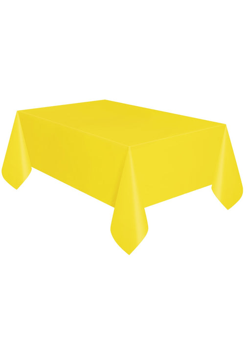 Yellow Party Plastic Tablecover