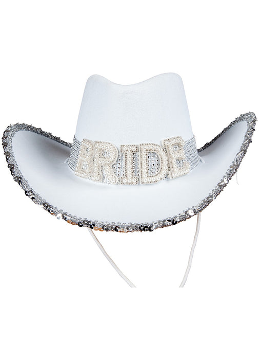 White Bride Texan Cowgirl Hat