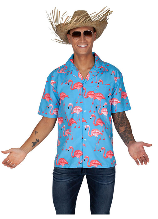 Hawaiian Pink Flamingo Shirt