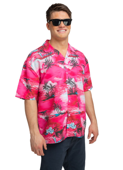 Hawaiian Pink Palm Tree Shirt