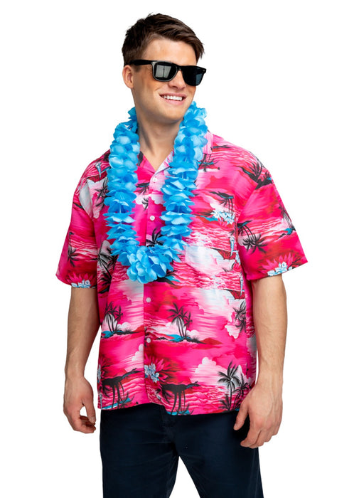 Hawaiian Pink Palm Tree Shirt
