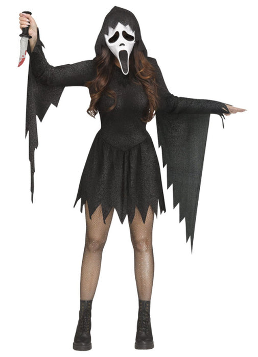 Ghost Face Glitter Costume