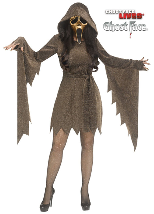 Shimmer Gold Ghost Face Costume