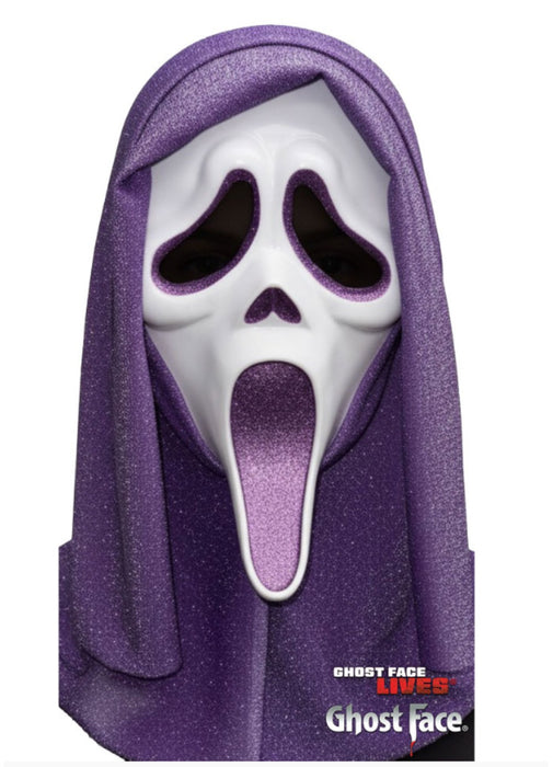 Ghost Face Purple Glitter Mask
