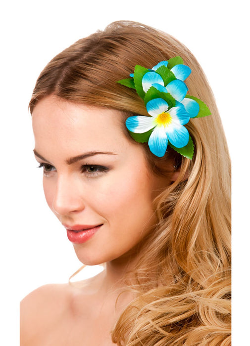 Blue Hawaiian Hair Clip