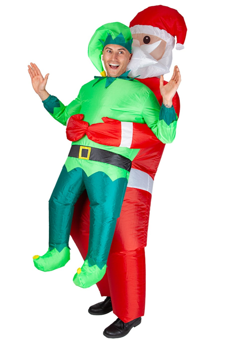 Inflatable Carry Me Santa Costume Adult — Party Britain