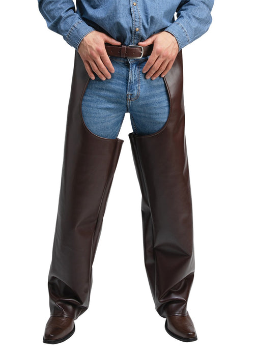 Faux Leather Cowboy Chaps