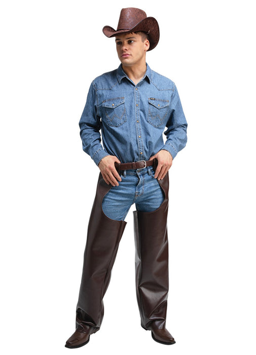 Faux Leather Cowboy Chaps
