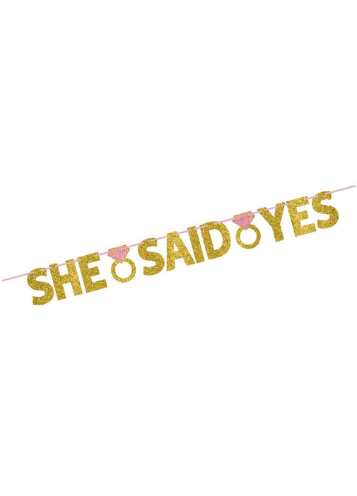 She Said Yes Letter Banner