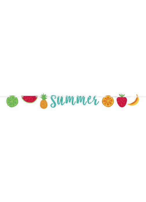 Summer Glitter Letter Banner