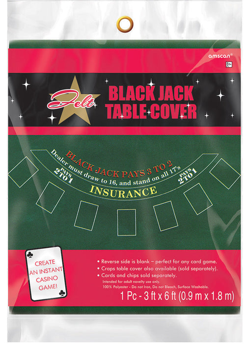 Black Jack Table Cover