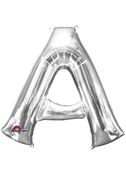 Letter A Silver Supershape Balloon