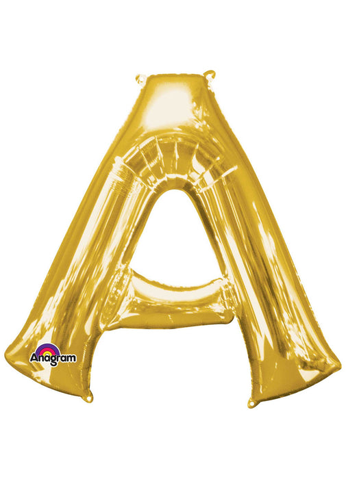Letter A Gold Supershape Balloon