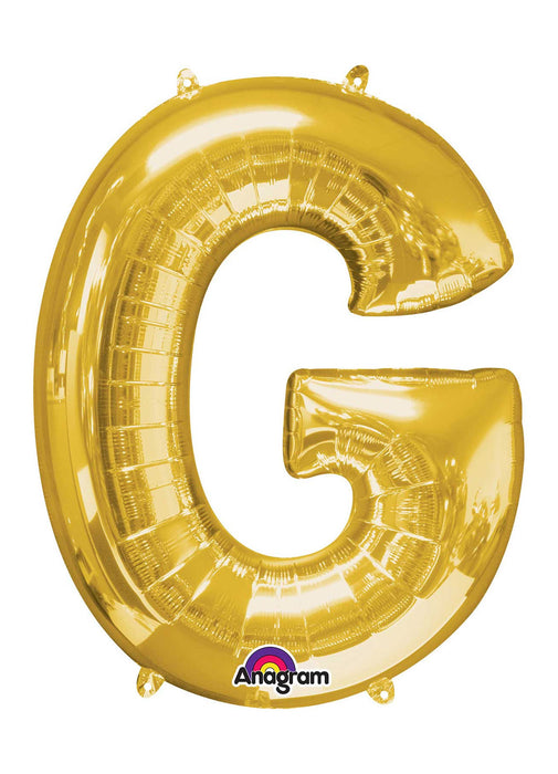 Letter G Gold Supershape Balloon