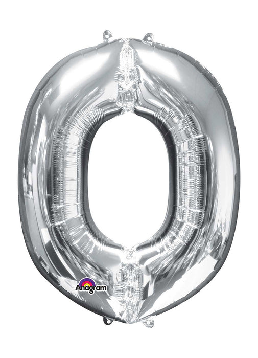 Letter O Silver Supershape Balloon