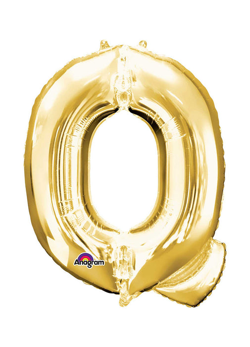 Letter Q Gold Supershape Balloon