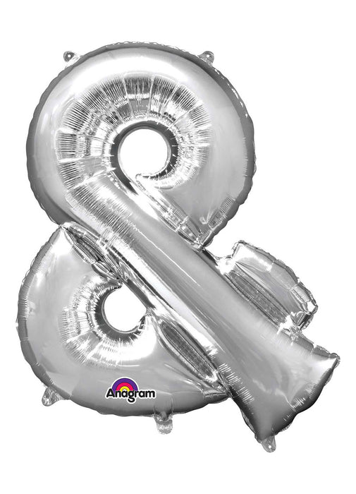 Letter & Silver Supershape Balloon