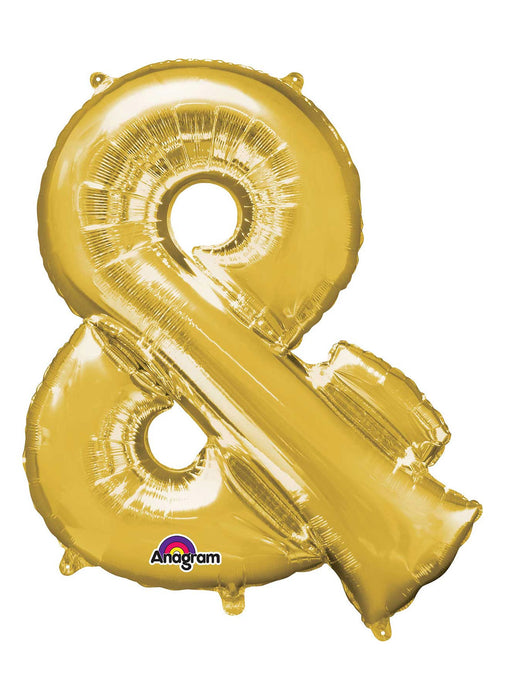 Letter & Gold Supershape Balloon