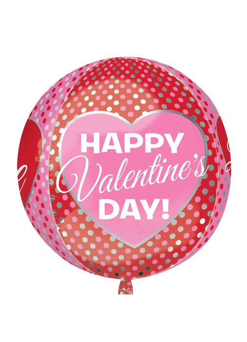 Happy Valentine's Orbz Balloon
