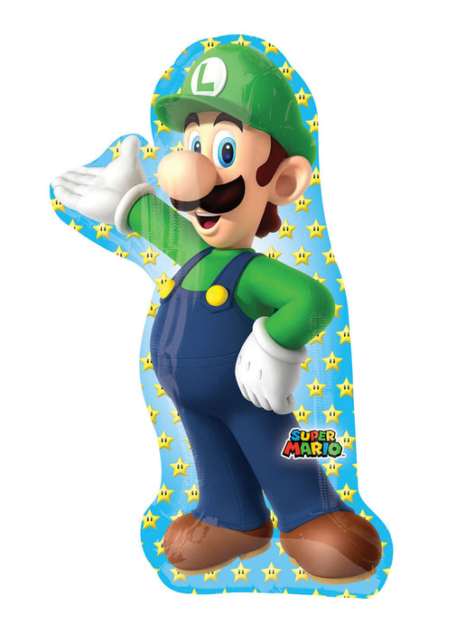 Luigi SuperShape Foil Balloon