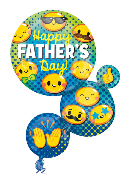 Father's Day Emoji Bubble SuperShape Foil Balloon