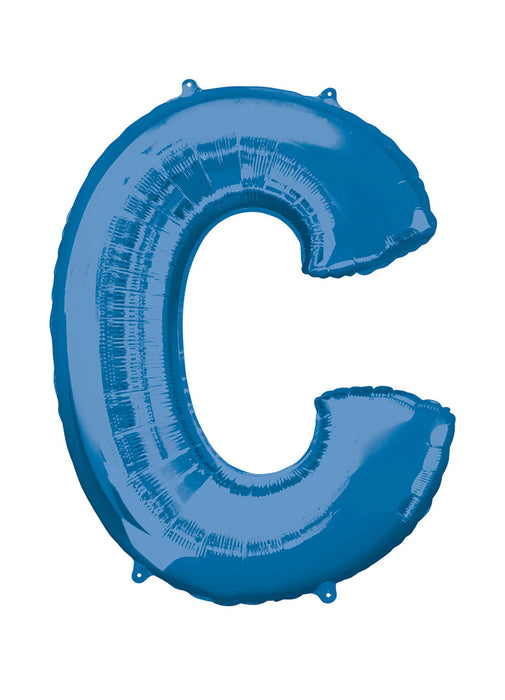Letter C Blue Supershape Balloon