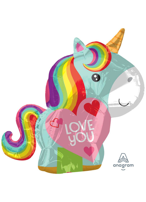 Unicorn Love Valentine's Foil Balloon