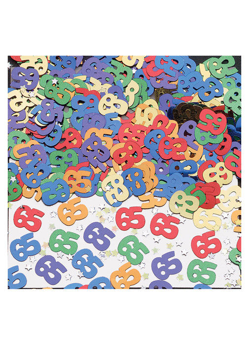 Radiant Birthday 65th Confetti