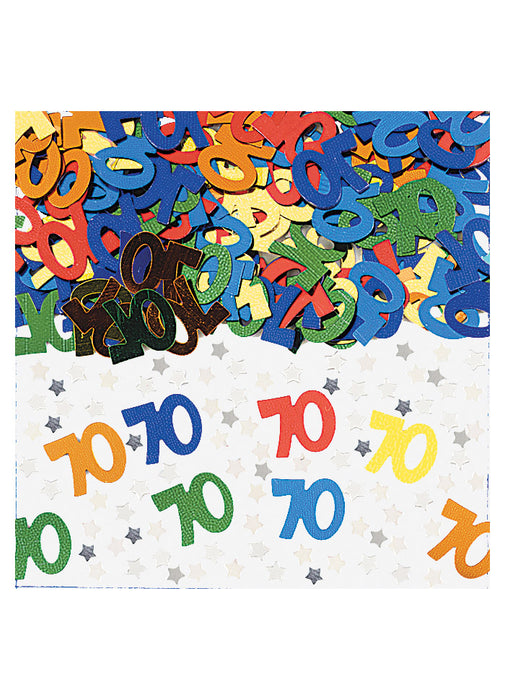Radiant Birthday 70th Confetti