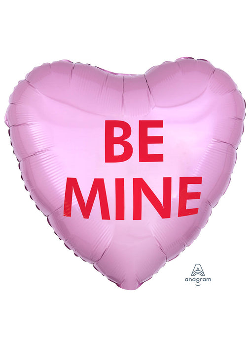Be Mine Candy Heart Foil Balloon