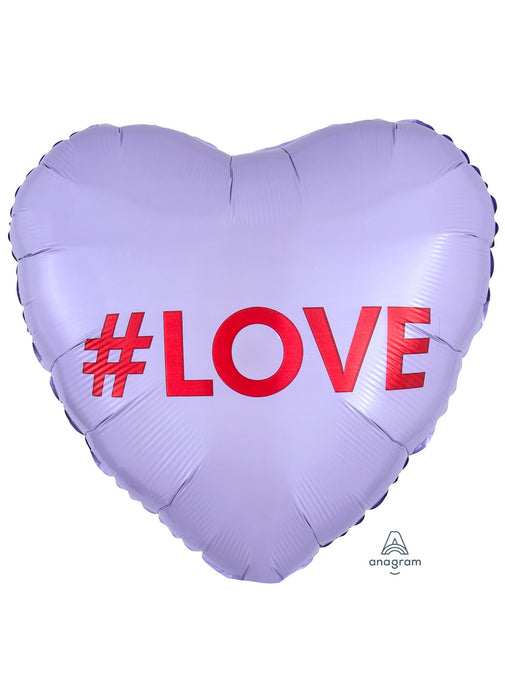 #Love Candy Heart Foil Balloon