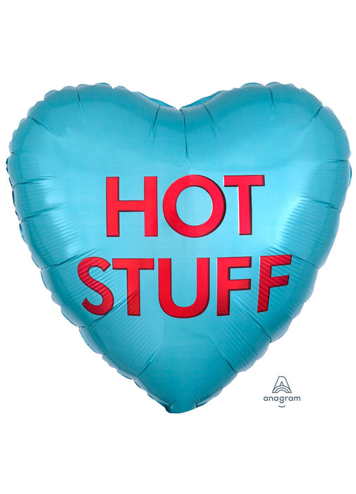 Hot Stuff Candy Heart Foil Balloon