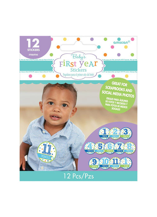 Blue Baby's First Year Stickers