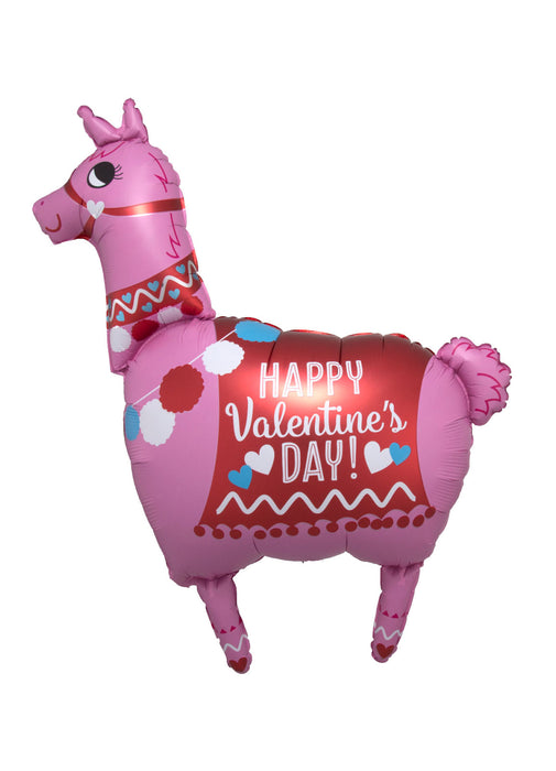 Valentine's Day Llama Supershape Balloon