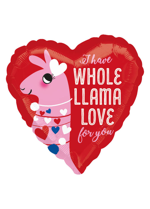 Llama Love Valentine's Day Balloon