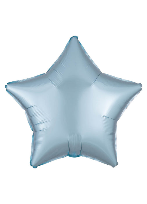 Silk Lustre Pastel Blue Star Balloon