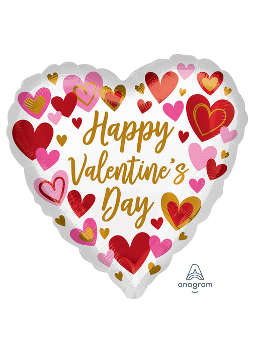 Happy Valentine's Day Heart Foil Balloon