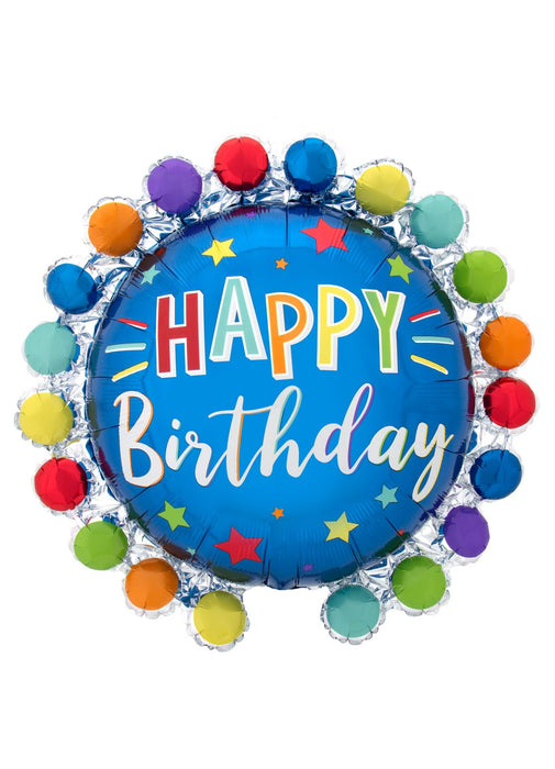 Happy Birthday Dots SuperShape Balloon
