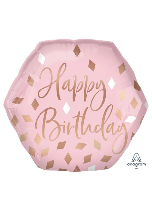 Blush Birthday SuperShape Balloon